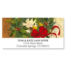 Winter Garden Wreath Deluxe Address Labels