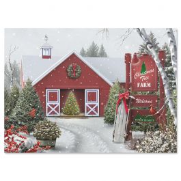 Tree Farm Christmas Cards - Personalized