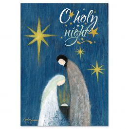 O Holy Night Christmas Cards - Personalized