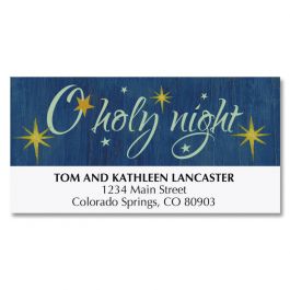 O Holy Night Deluxe Address Labels