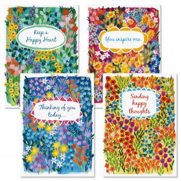 Floral Garden Thinking of You Cards