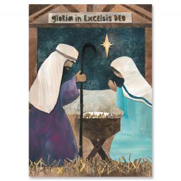 Christmas Nativity Christmas Cards - Personalized