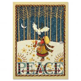 Peace Dove Christmas Cards - Personalized