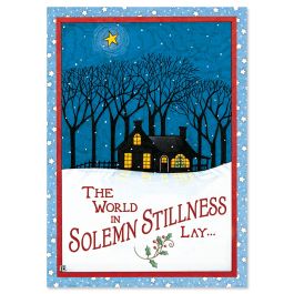 Solemn Stillness Christmas Cards - Personalized