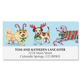 Happy Holidogs Deluxe Address Labels