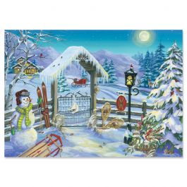 Winter Gate Christmas Cards - Personalized