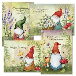 Forest Gnome Birthday Cards
