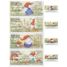 Woodland Gnomes Duplicate Checks With Matching Address Labels