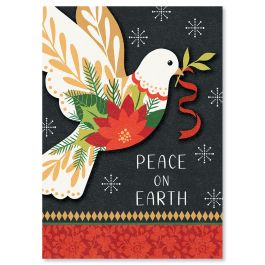 Peace Dove Christmas Cards - Personalized