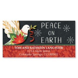 Peace Dove Deluxe Address Labels