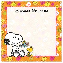 Snoopy™  Personalized Note Sheets in a Cube Refill