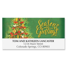 Shimmering Tree Deluxe Address Labels