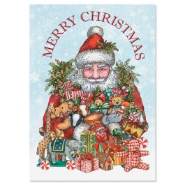 Santa's Toys Christmas Cards - Personalized