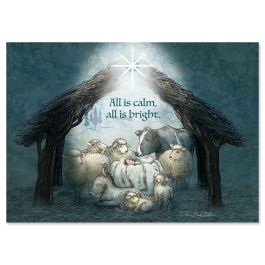 Saviors Birth Christmas Cards - Personalized