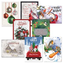 Classic Christmas Card Value Pack - Set of 32