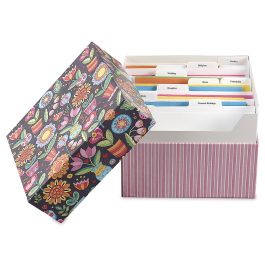 Mary Engelbreit® Floral Greeting Card Organizer Box