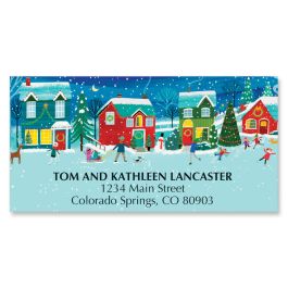 Holiday Houses Deluxe Address Labels