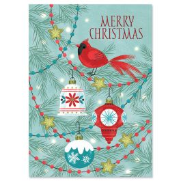 Cardinal Ornaments Christmas Cards - Non-personalized