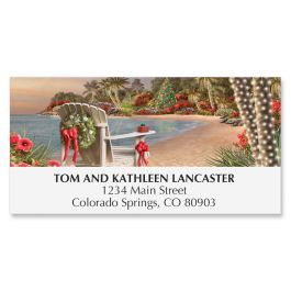 Seashore Holiday Deluxe Address Labels