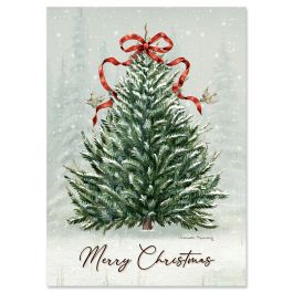 Evergreen Christmas Cards - Nonpersonalized