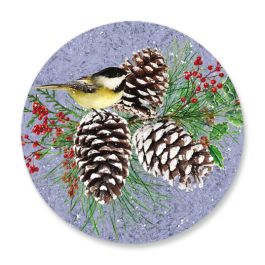 Chickadee & Pinecones Seals