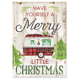 Camping Christmas Christmas Cards - Personalized
