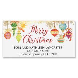 Jeweled Ornaments Deluxe Address Labels