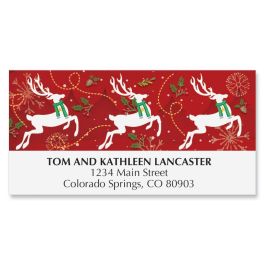 Reindeer Way Deluxe Address Labels