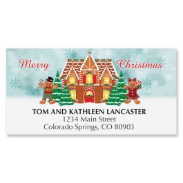 Gingerbread House Deluxe Address Labels