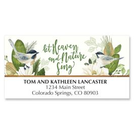 Magnolia Wreath Deluxe Address Labels