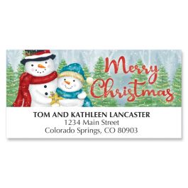 Wintery Friends Deluxe Address Labels