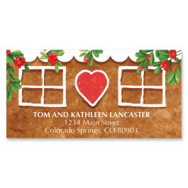 Gingerbread House Deluxe Address Labels
