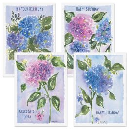 Hydrangea Birthday Cards