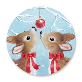 Christmas Fawns Holiday Seals