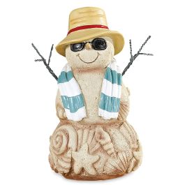 Large Sand Snowman Figurine