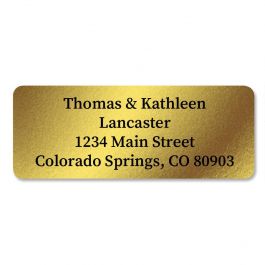 Gold Foil Premier Address Labels
