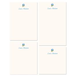 Hydrangea Personalized Notepad Set