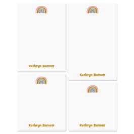 Rainbow Shine Personalized Notepad Set