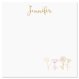 Daisy Path Personalized Note Sheets in a Cube Refill