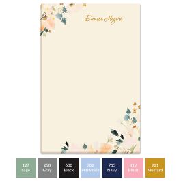 Blush Floral Personalized Notes in a Tray Refill