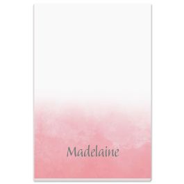 Watercolor Wash Personalized Notes in a Tray Refill