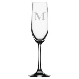 Champagne Flute Glass - Initial
