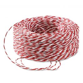 Red & White Jute Christmas Cord - 200 Yards