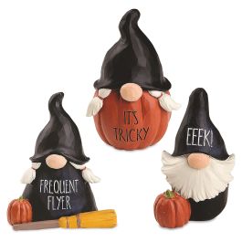 Halloween Gnome Figurines - Set of 3