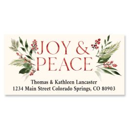 Joy & Peace Deluxe Address Labels