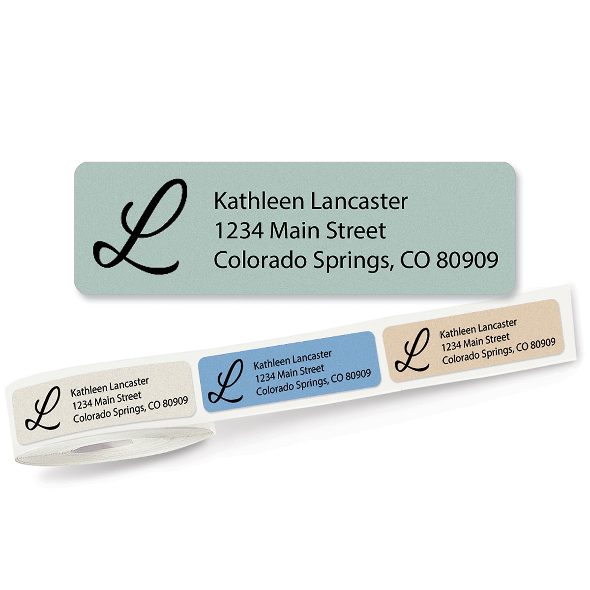 Stonewashed Initial Address Labels | Current Catalog