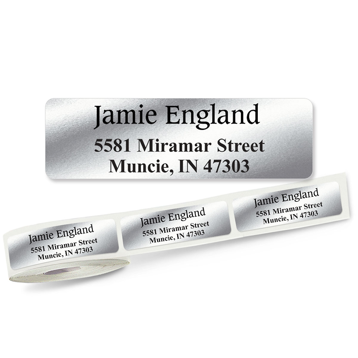 Rolled Address Label - Silver - 31607LB | Current Catalog