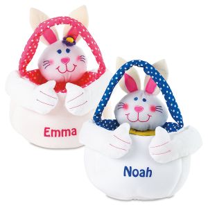 Personalized Easter Bunny Basket Totes