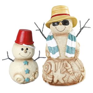 Sand Snowman Figurines