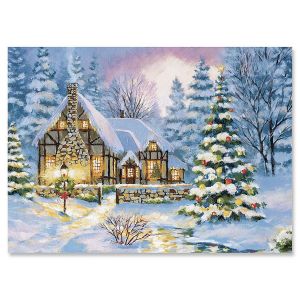Winter Cottage Christmas Cards